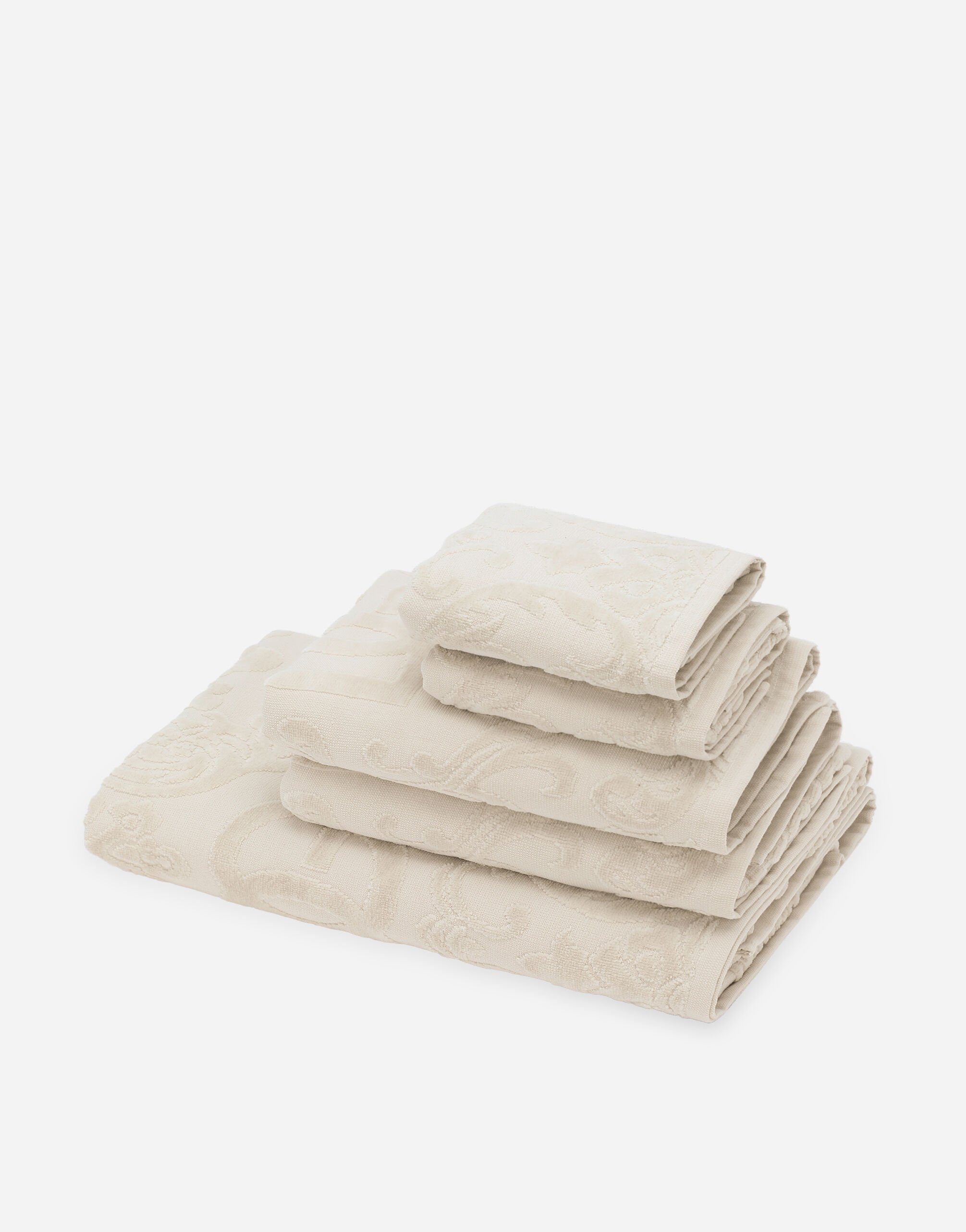 Dolce & Gabbana Juego de 5 toallas en rizo de algodón Multicolor TCF010TCAGO