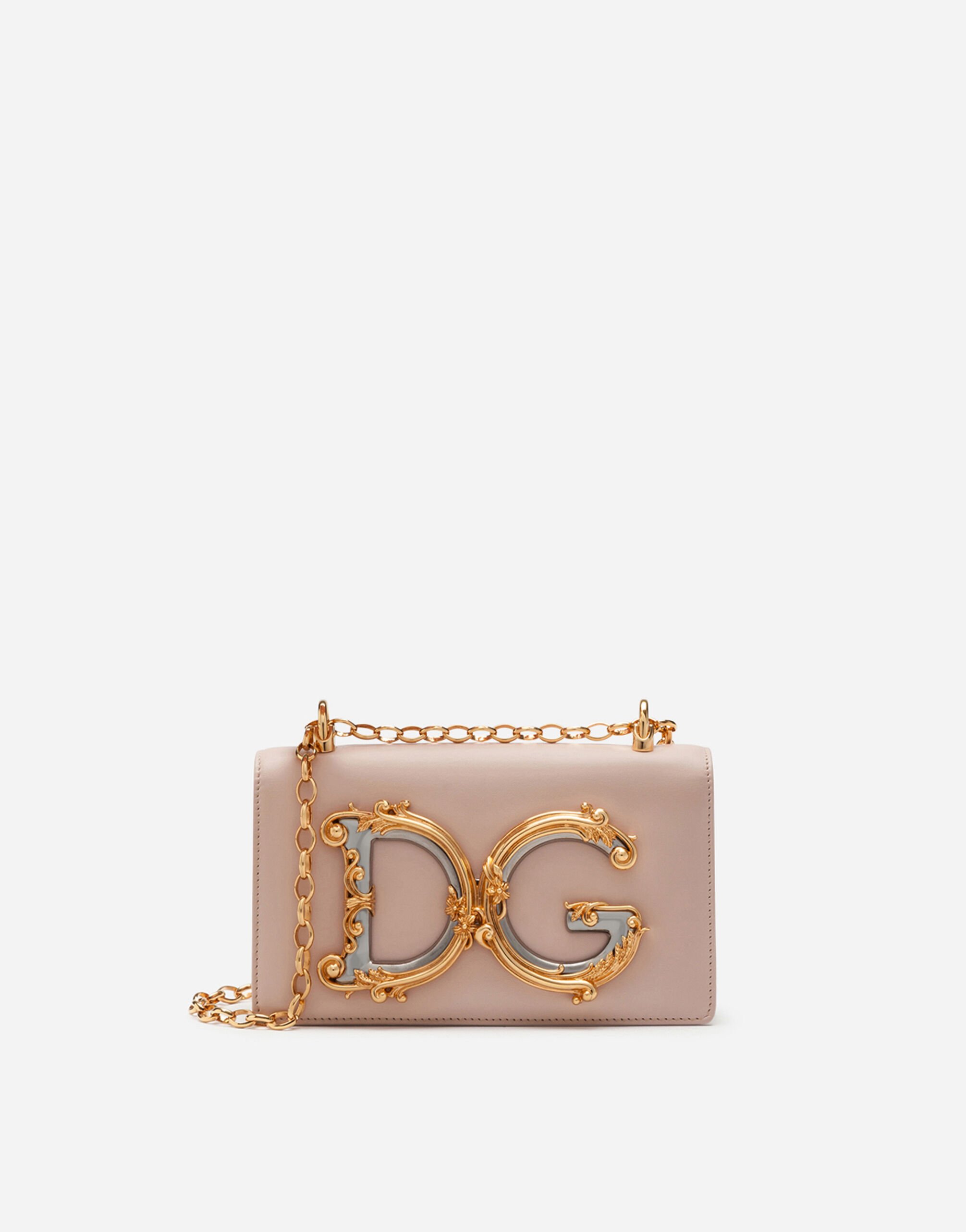 Dolce & Gabbana Phone bag DG Girls en cuir de veau Multicolore BB6498AS110