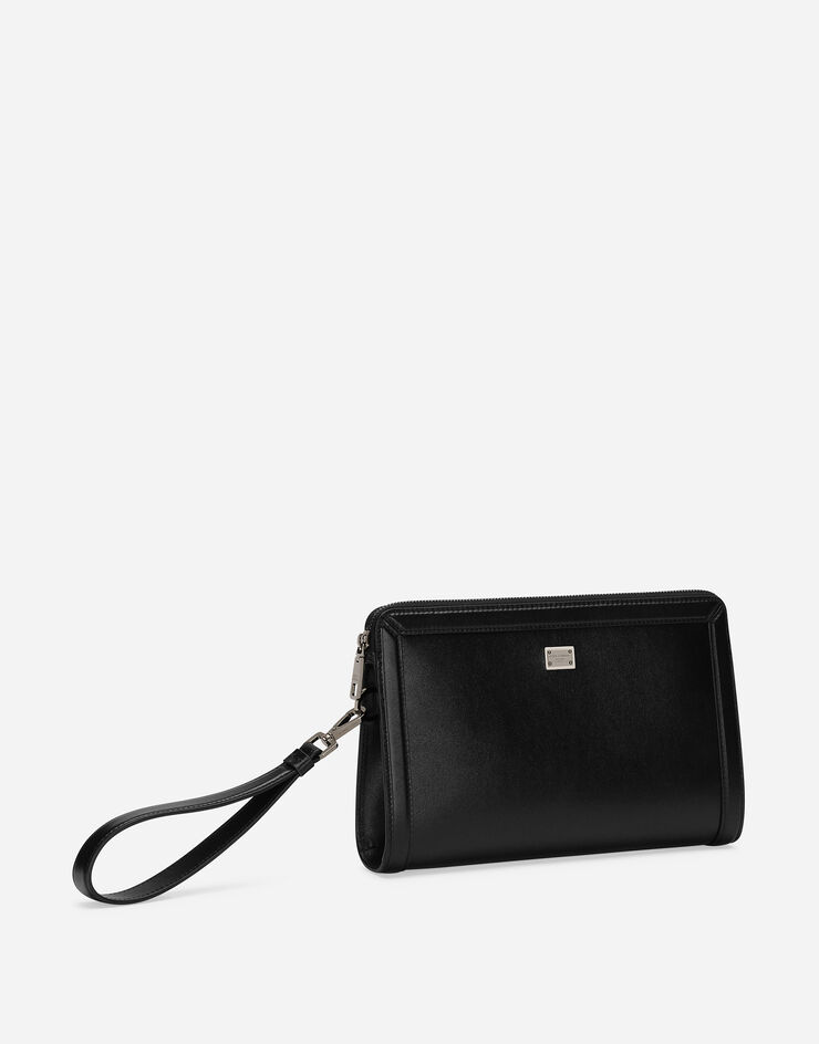 Dolce & Gabbana Pouch in pelle di vitello Nero BM2330AV956