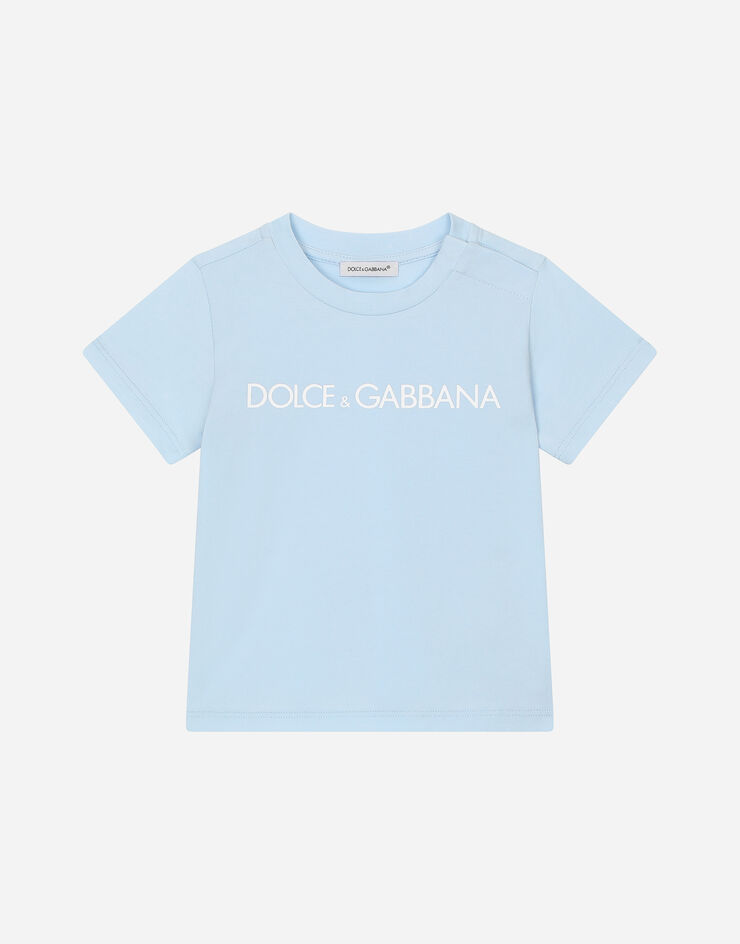 Dolce & Gabbana T-shirt en jersey à imprimé logo Gris L1JT7WG7KS0