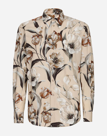 Dolce & Gabbana Tulip-print poplin Martina shirt Print G5JH9THI1S6