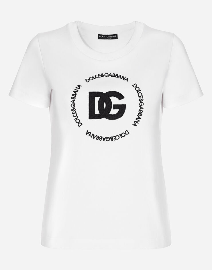 Interlock T-shirt White with US in Dolce&Gabbana® logo for | DG
