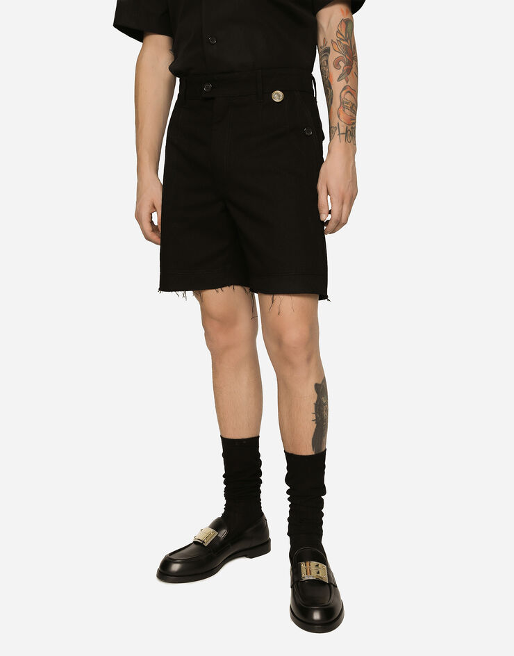 Stretch twill bermuda shorts