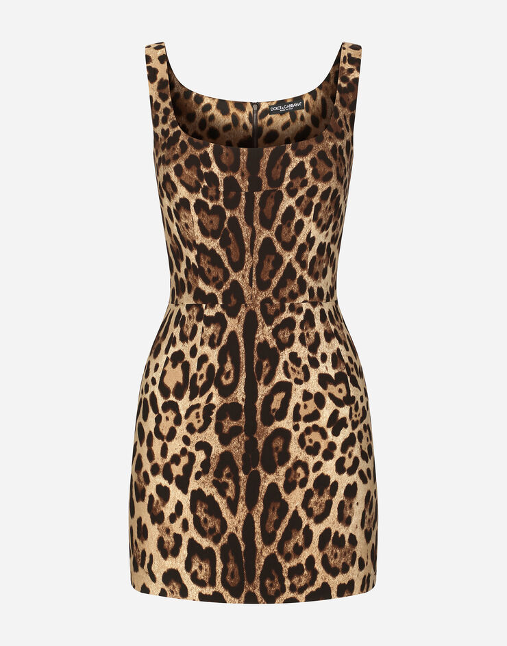 Dolce and Gabbana Leopard Print Slip Dress 90s D&G Vintage Leopard