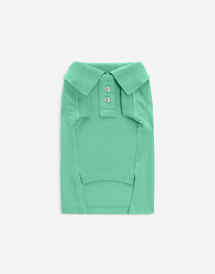 Dolce & Gabbana Cotton dog polo shirt Green GR531EGJ131