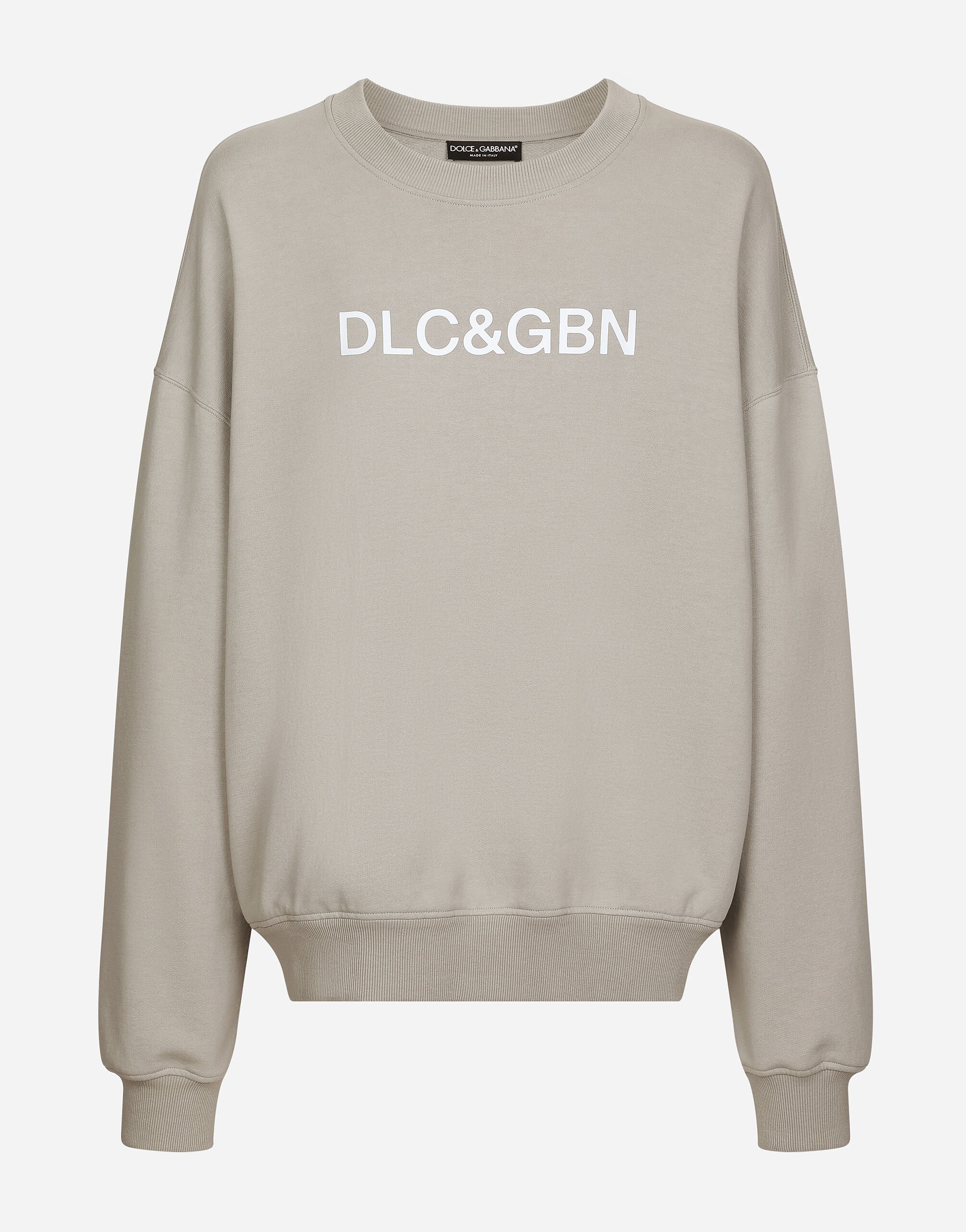 Dolce & Gabbana Sweat-shirt ras de cou à imprimé logo Dolce&Gabbana Vert G9BDXZG7NON