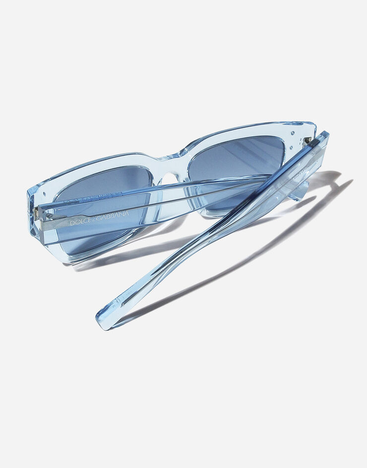 Dolce & Gabbana Sonnenbrille DNA Transparentes Azurblau VG4462VP27C