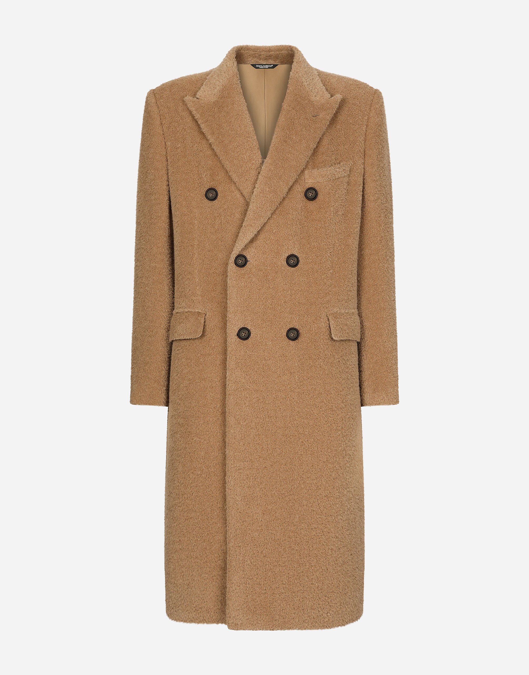 ${brand} Double-breasted baby llama wool coat ${colorDescription} ${masterID}
