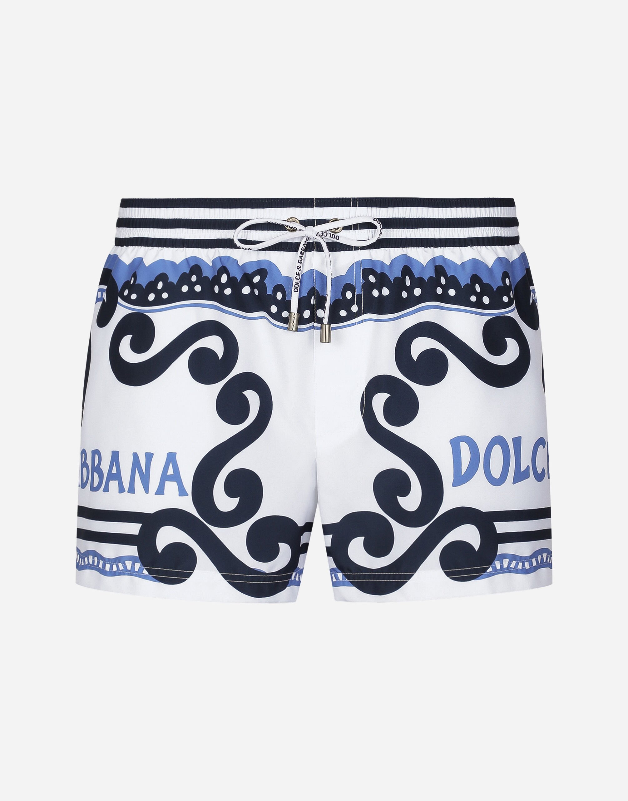 Dolce & Gabbana Bañador bóxer corto con estampado Marina Imprima M4A13TFIM4R