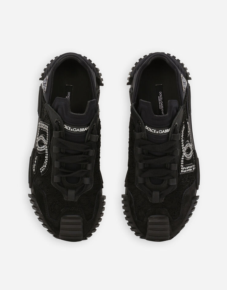 Dolce & Gabbana Sneaker NS1 aus Spitze Schwarz CK2284A5211