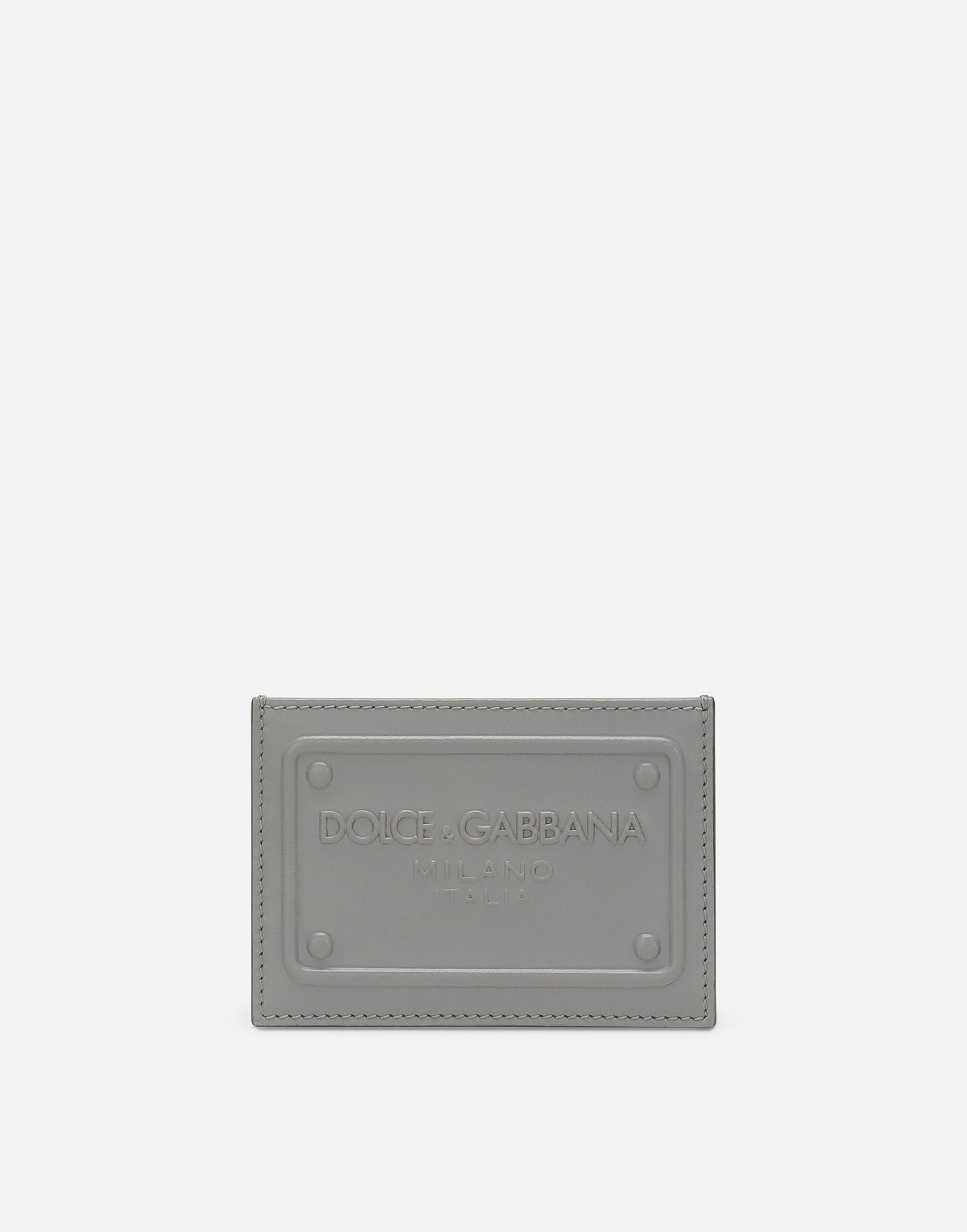 Dolce & Gabbana حافظة بطاقات من جلد عجل أسود BP3259AG182