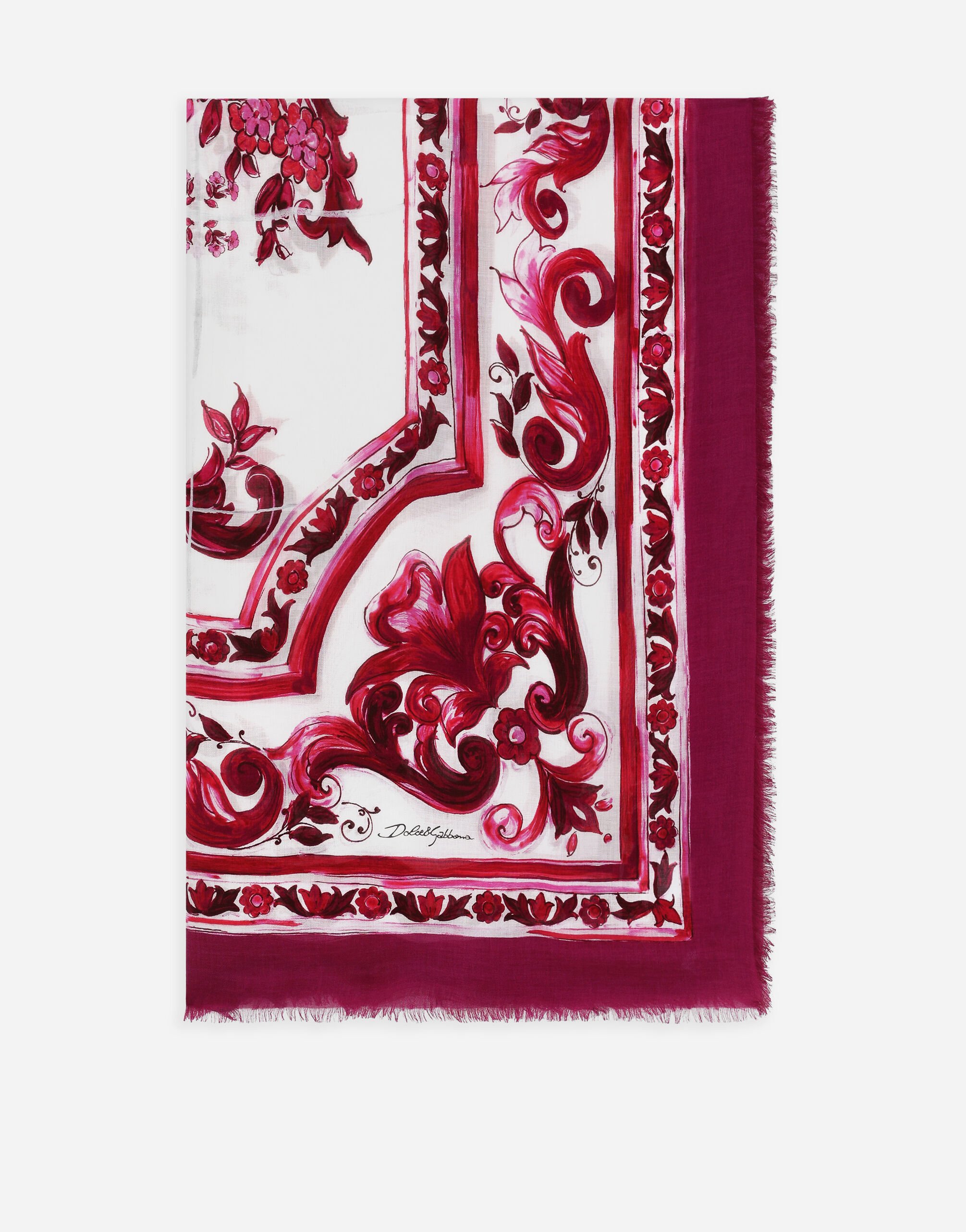 ${brand} Majolica-print modal and cashmere square scarf (140 x 140) ${colorDescription} ${masterID}