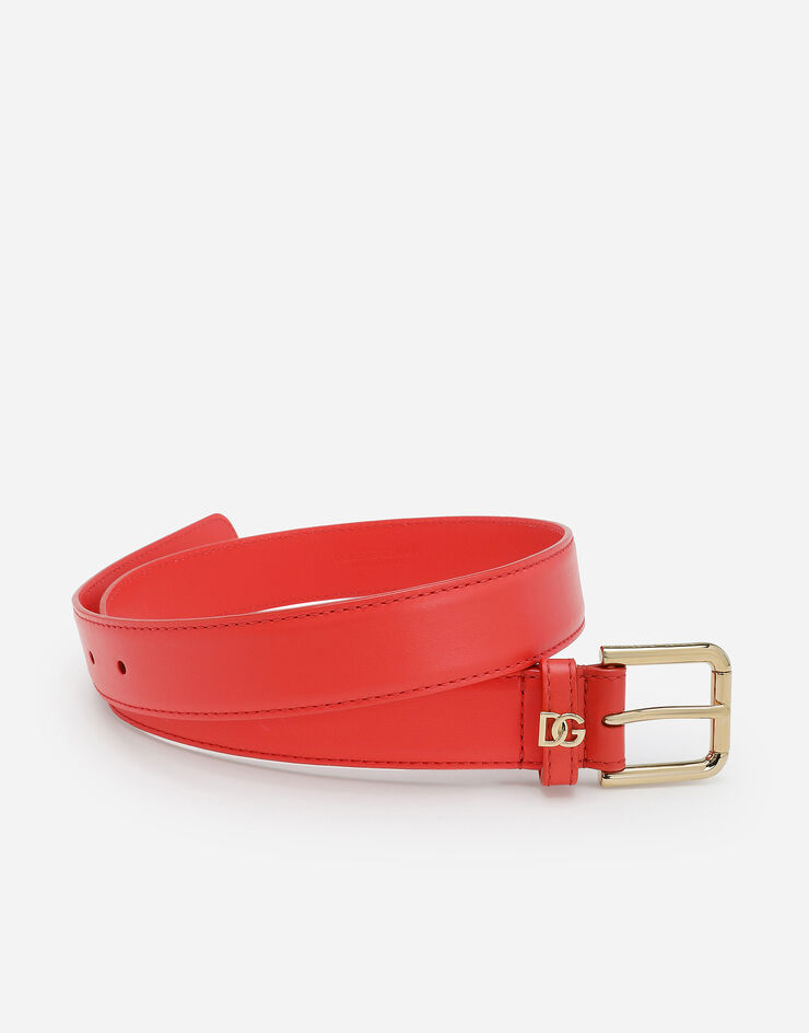 Dolce & Gabbana Cinturón con logotipo DG Naranja BE1636AW576