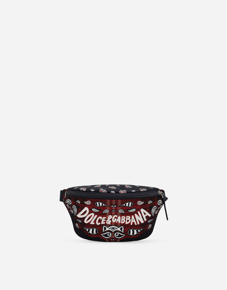 Dolce & Gabbana Nylon belt bag with bandanna print Print EM0072AW426