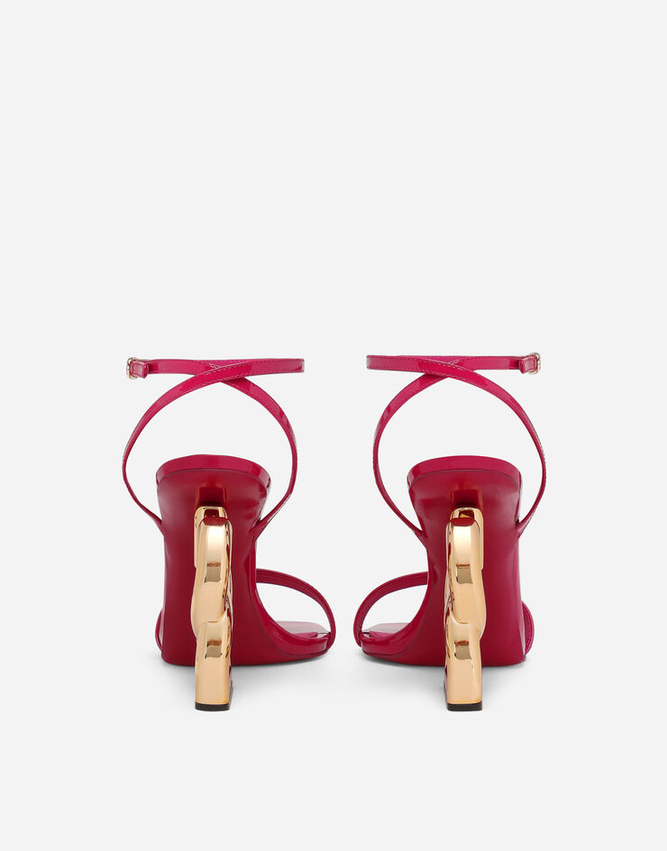 Sandalette 3.5 aus Lackleder Fuchsia | Dolce&Gabbana® in Damen für