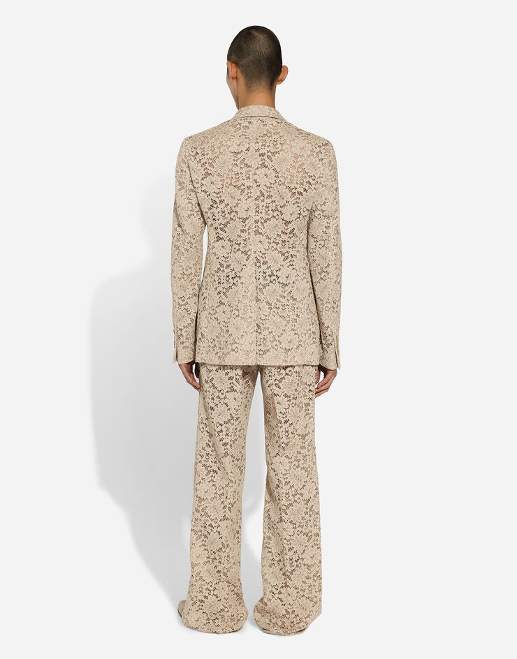 Dolce & Gabbana Cordonetto lace pants Beige GP07CTHLMGE