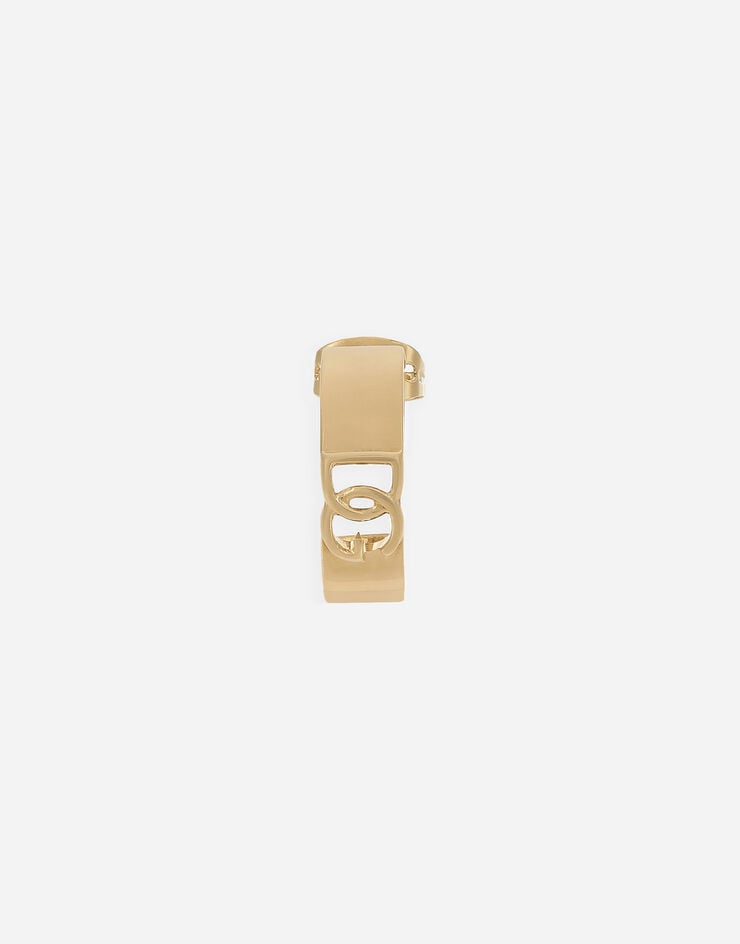 Dolce & Gabbana Моносерьга-пусет с перфорированным логотипом DG золотой WEQ5P1W1111