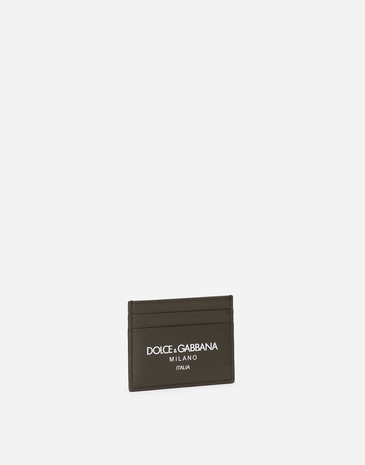 Dolce & Gabbana Kartenetui aus Kalbsleder Grün BP0330AN244