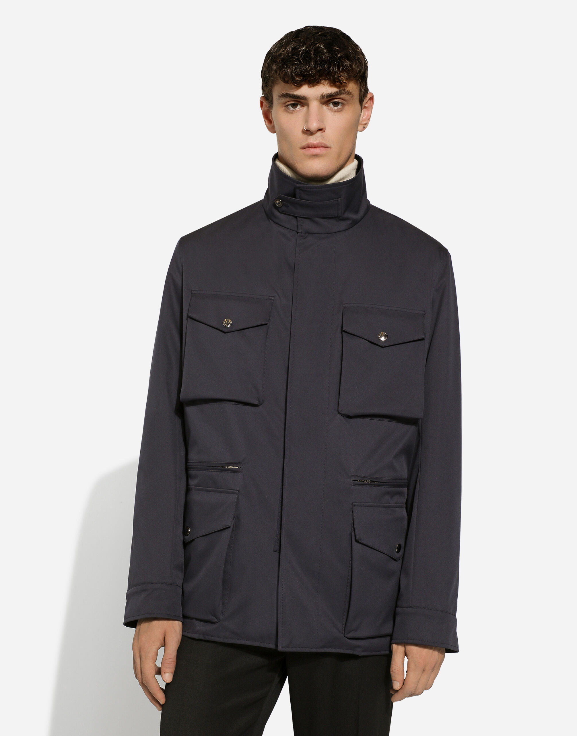 Technical fabric safari jacket