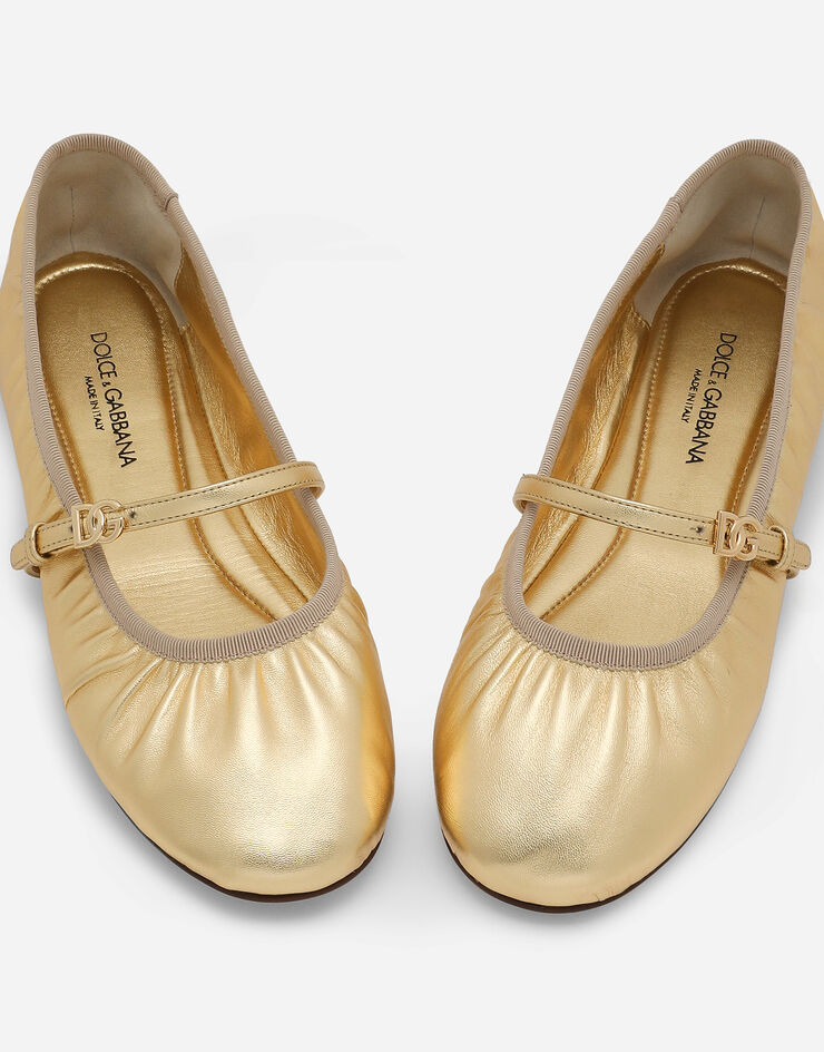 Dolce & Gabbana Nappa mordore ballet flats Gold CB0222A1016