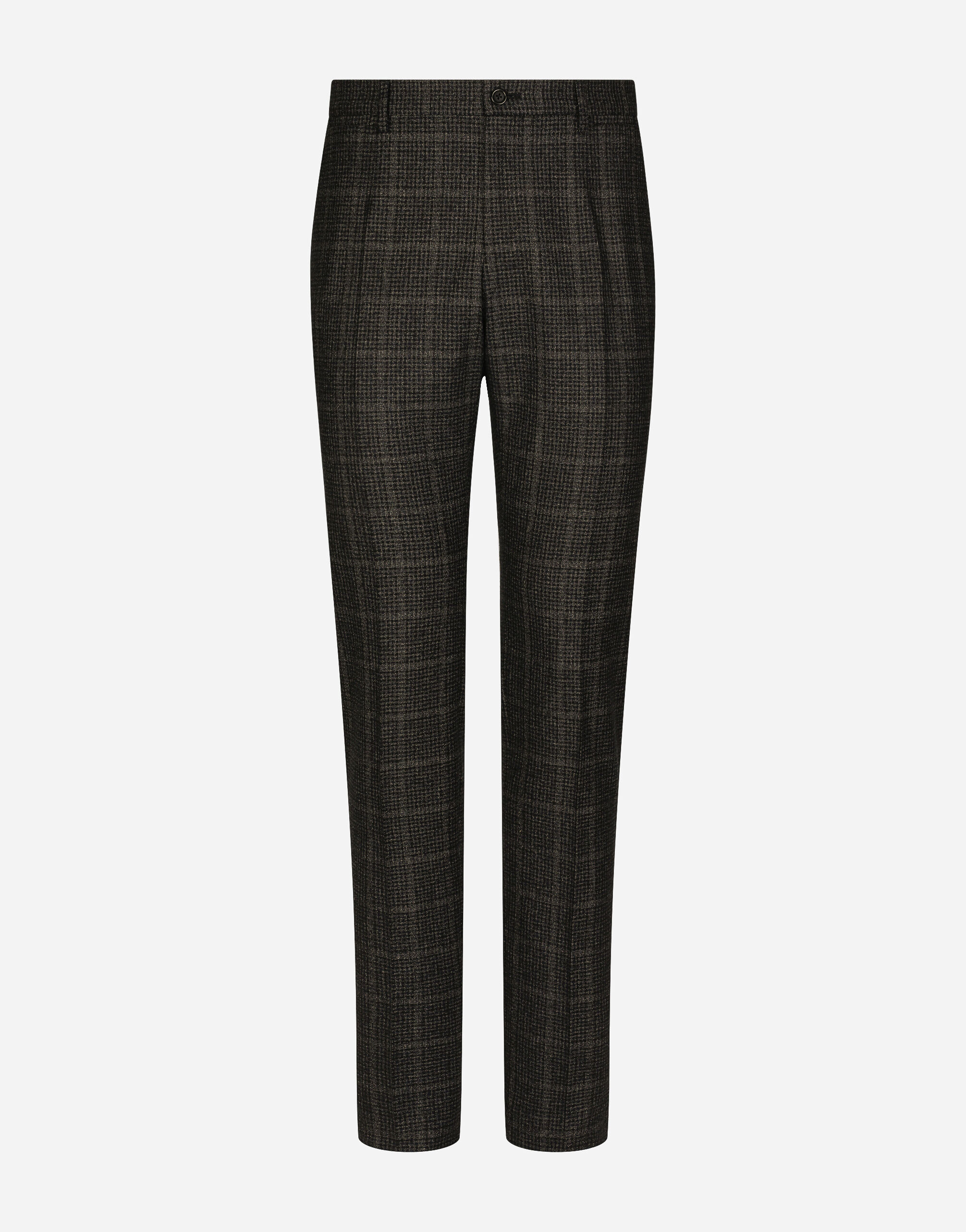 ${brand} Checked cotton and wool pants ${colorDescription} ${masterID}