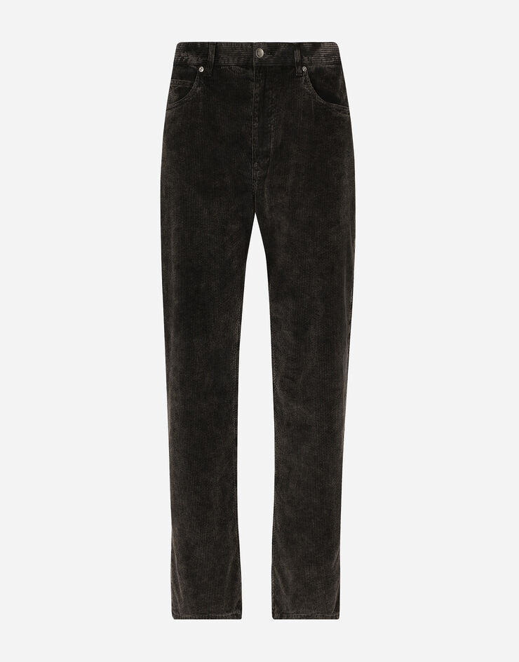 Dolce & Gabbana Oversize velvet pants Black GWVNXTG8LI1