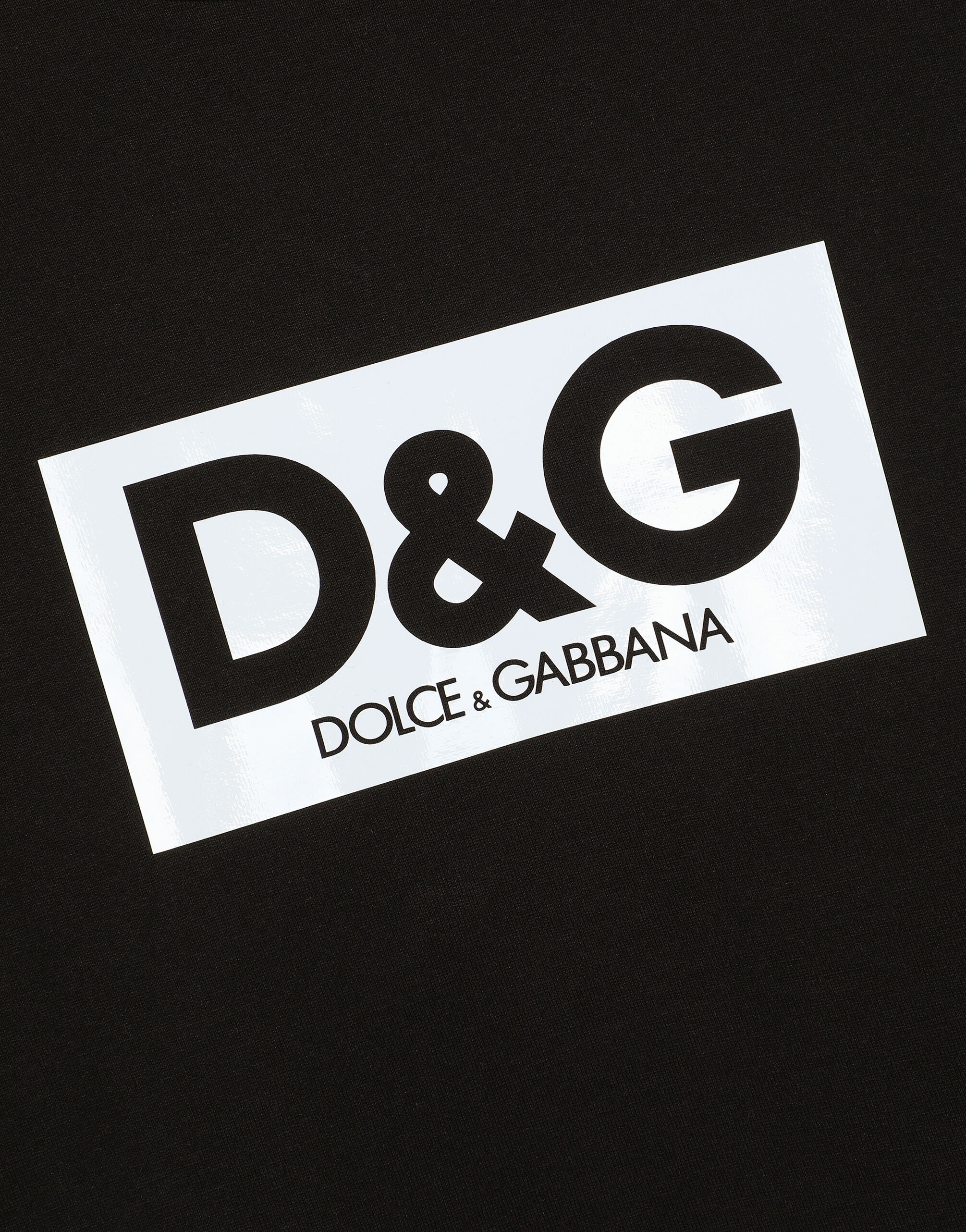 Cotton round-neck T-shirt with patch in Black for for Men | Dolceu0026Gabbana®  US