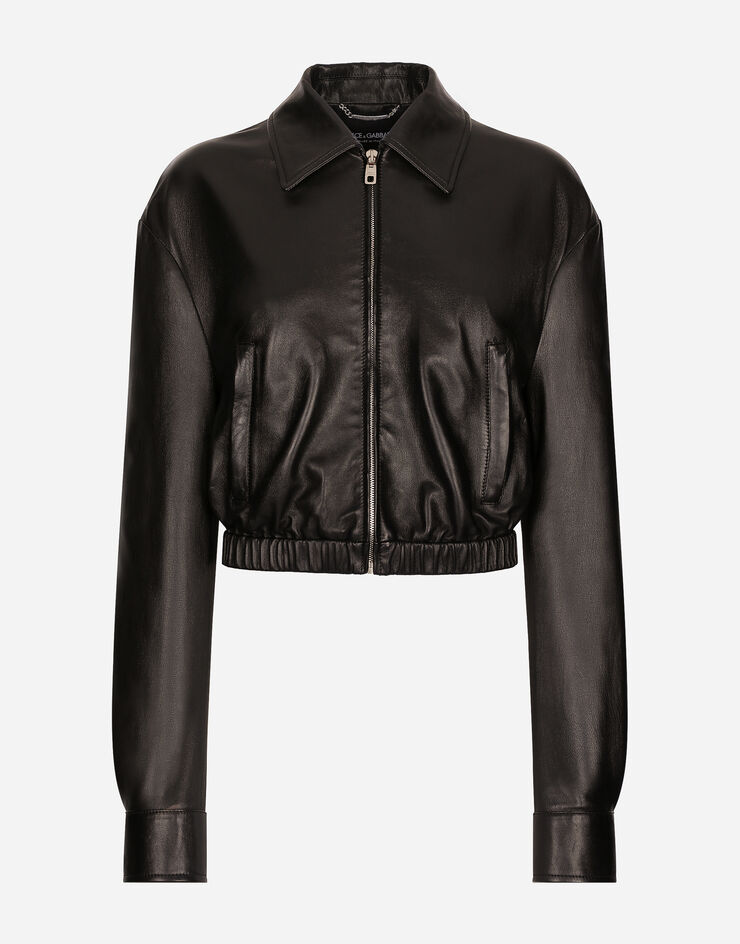 Lambskin bomber jacket in Black for | Dolce&Gabbana® US