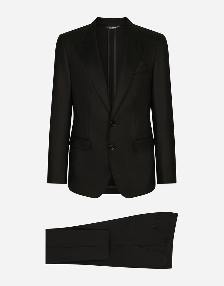 Dolce & Gabbana Single-breasted tuxedo suit Black GK18BTFU269