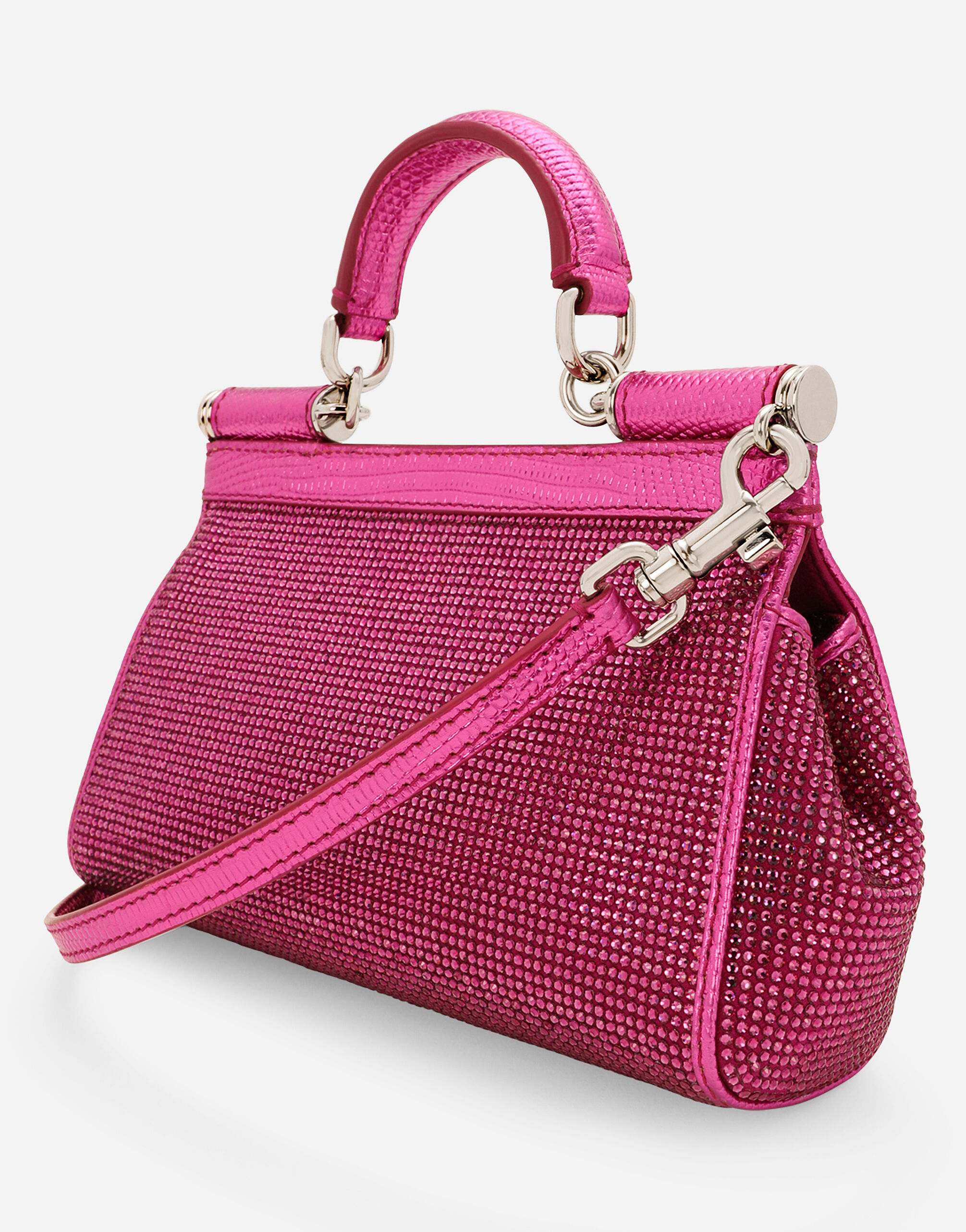 Small Sicily handbag in Fuchsia for Women | Dolce&Gabbana®