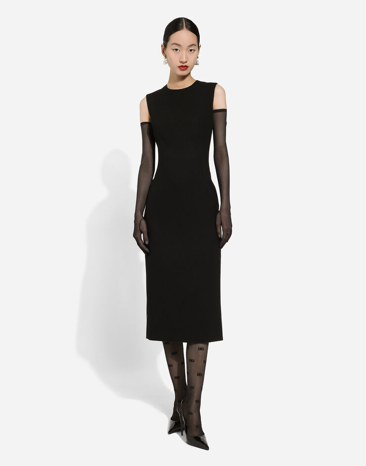 Dolce & Gabbana Wool sheath dress Black F6GASTFUBFX