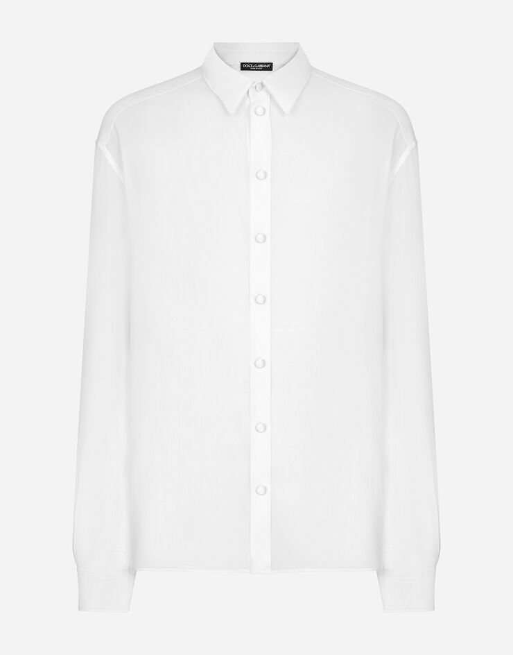 Dolce & Gabbana Camisa de seda Blanco G5MG9TFU1AR