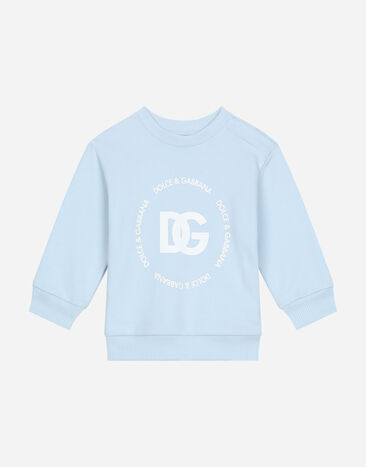 Dolce & Gabbana Jersey sweatshirt with DG logo Print L1JTEYII7ED