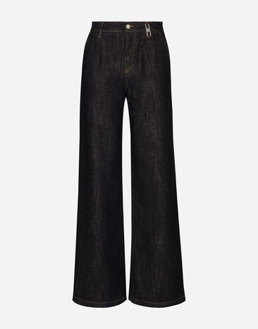 ${brand} Palazzo-Jeans aus Baumwolldenim ${colorDescription} ${masterID}