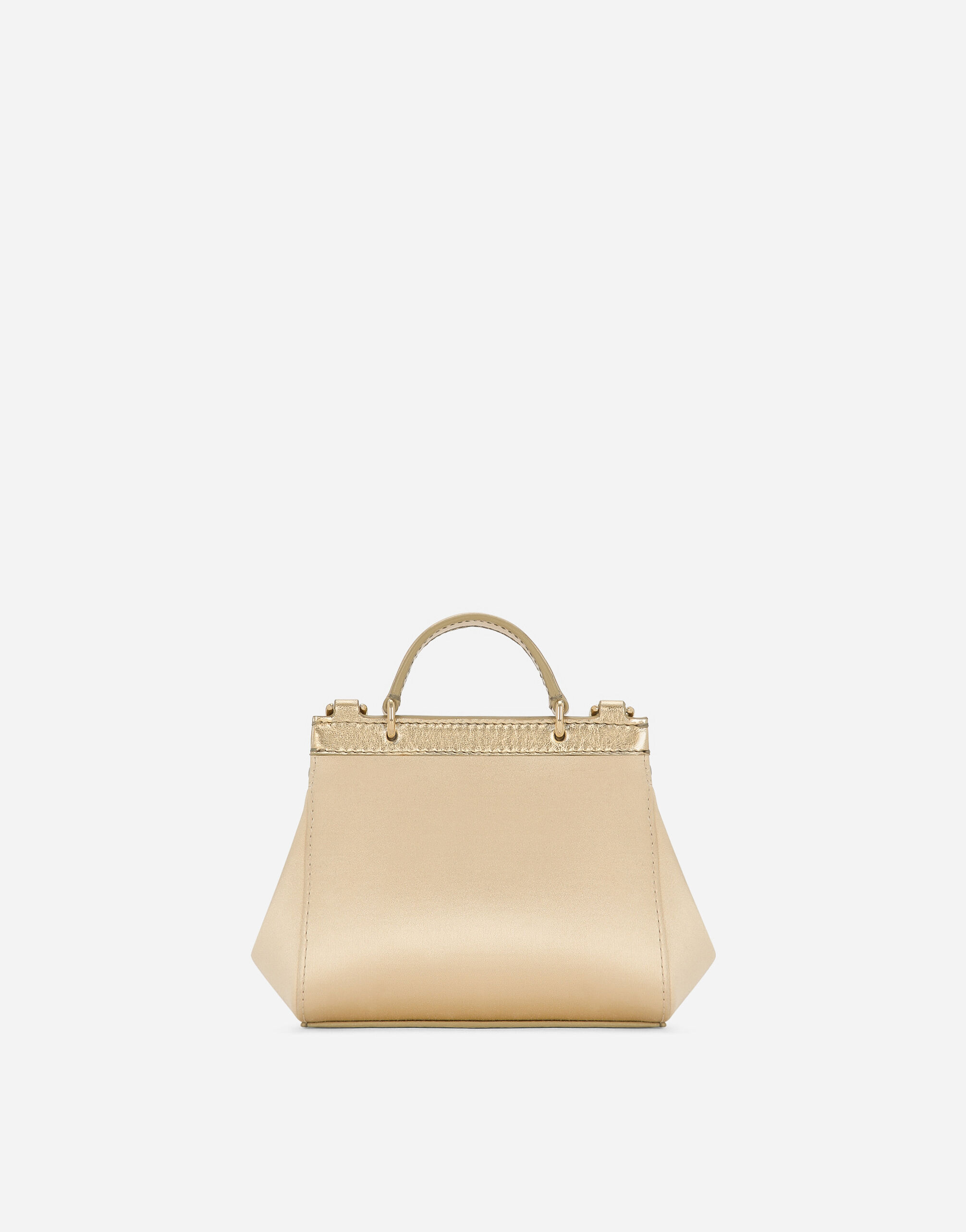 Satin mini Sicily handbag in Gold for | Dolce&Gabbana® US