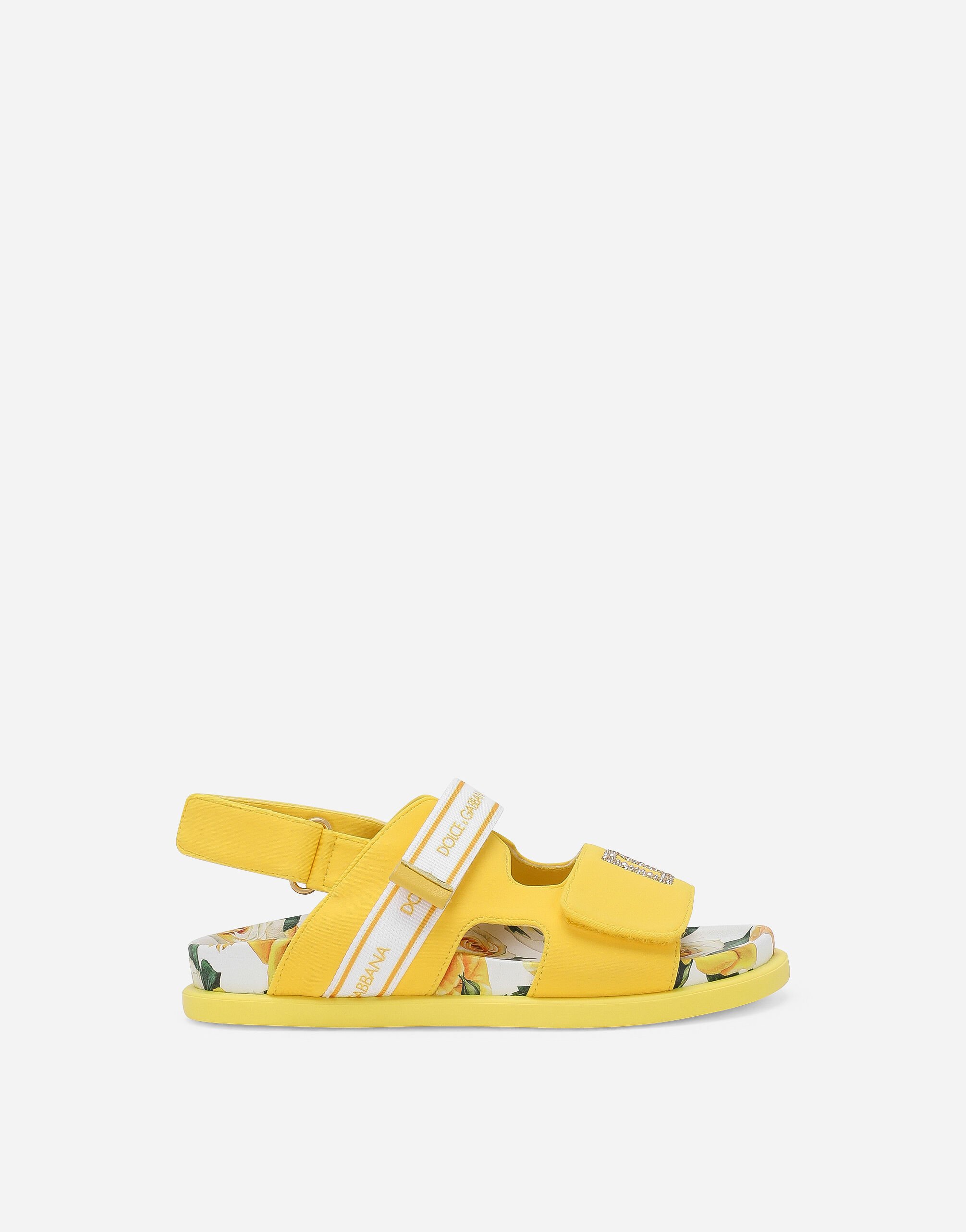 Dolce & Gabbana Spandex fabric sandals Yellow D11247A1067