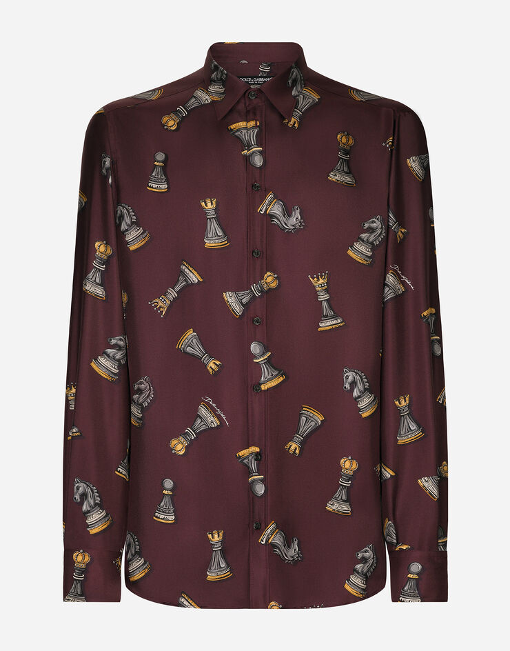 Dolce & Gabbana Printed silk Martini-fit shirt Print G5MA2TIS1VA