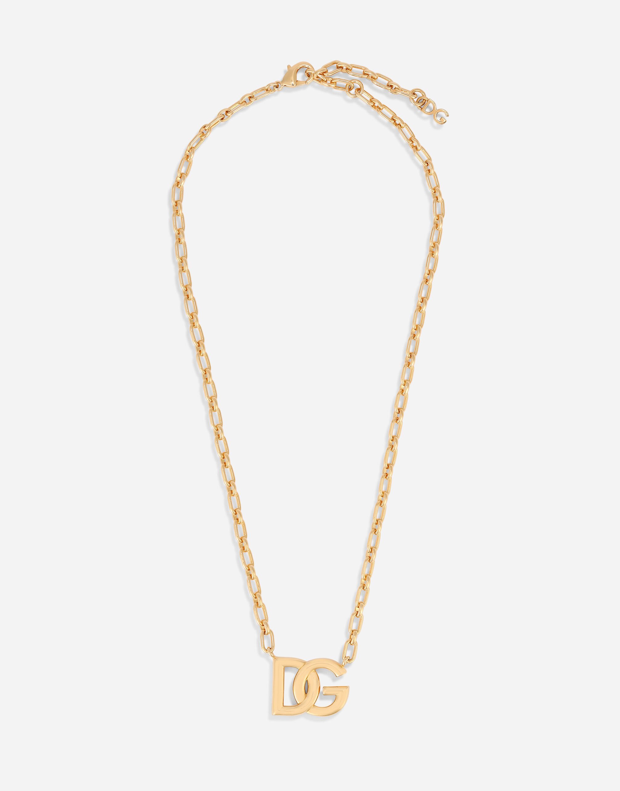 Dolce & Gabbana Chain necklace with DG logo Gold WBN5L3W1111