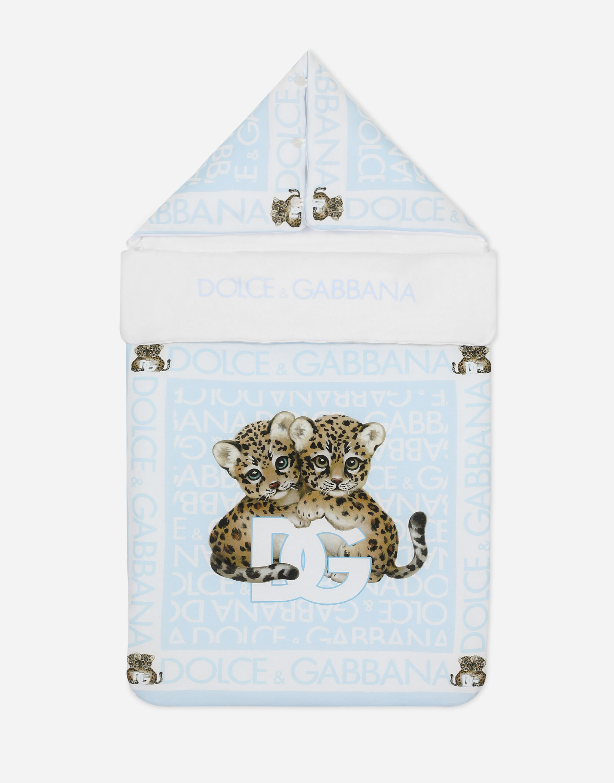 Dolce & Gabbana كيس نوم جيرسي بطبعة شعار على كامل القطعة مطبعة LNJA88G7NVE