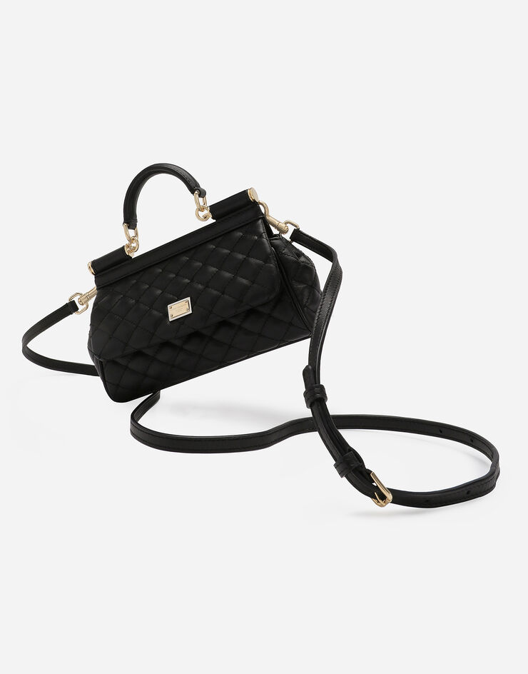 Dolce & Gabbana Sac à main Sicily petit format Noir BB7116AV967