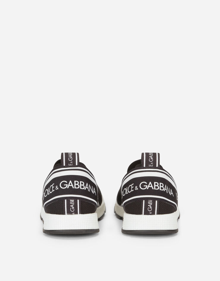 Dolce&Gabbana Zapatilla Sorrento sin cordones cinta logotipo Negro D10723AH677