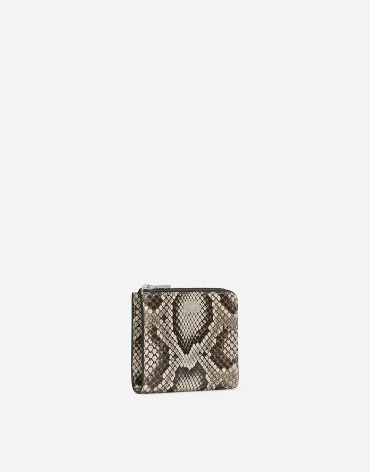 Dolce & Gabbana Python skin card holder желтый BP3273A2111