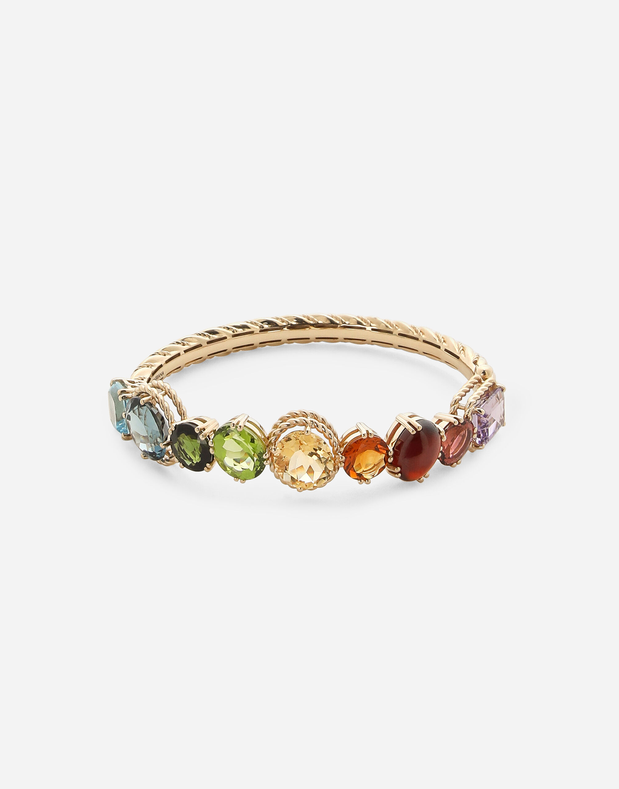 ${brand} Rainbow bracelet in yellow gold 18kt with multicolor gemstones ${colorDescription} ${masterID}