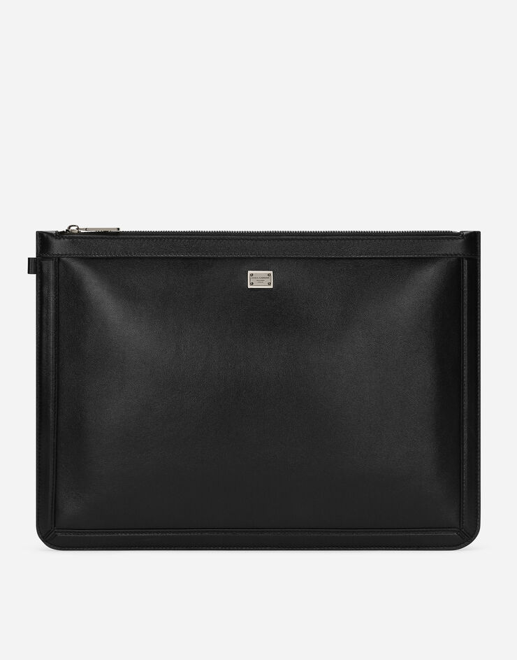 Dolce & Gabbana Large calfskin pouch Black BM2328AV956