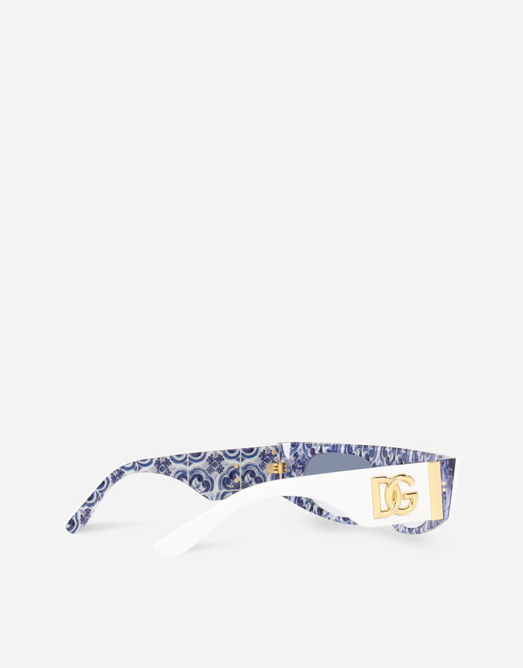 Dolce & Gabbana Blu Mediterraneo sunglasses White & Maiolica print VG4411VP119