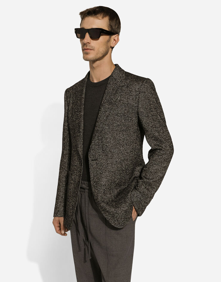 Dolce & Gabbana Single-breasted wool Portofino-fit jacket Multicolor G2TF4TFCMDD