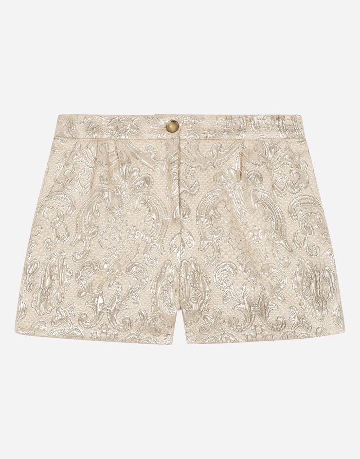 Dolce&Gabbana Brocade shorts Gold L53Q16FJMWE
