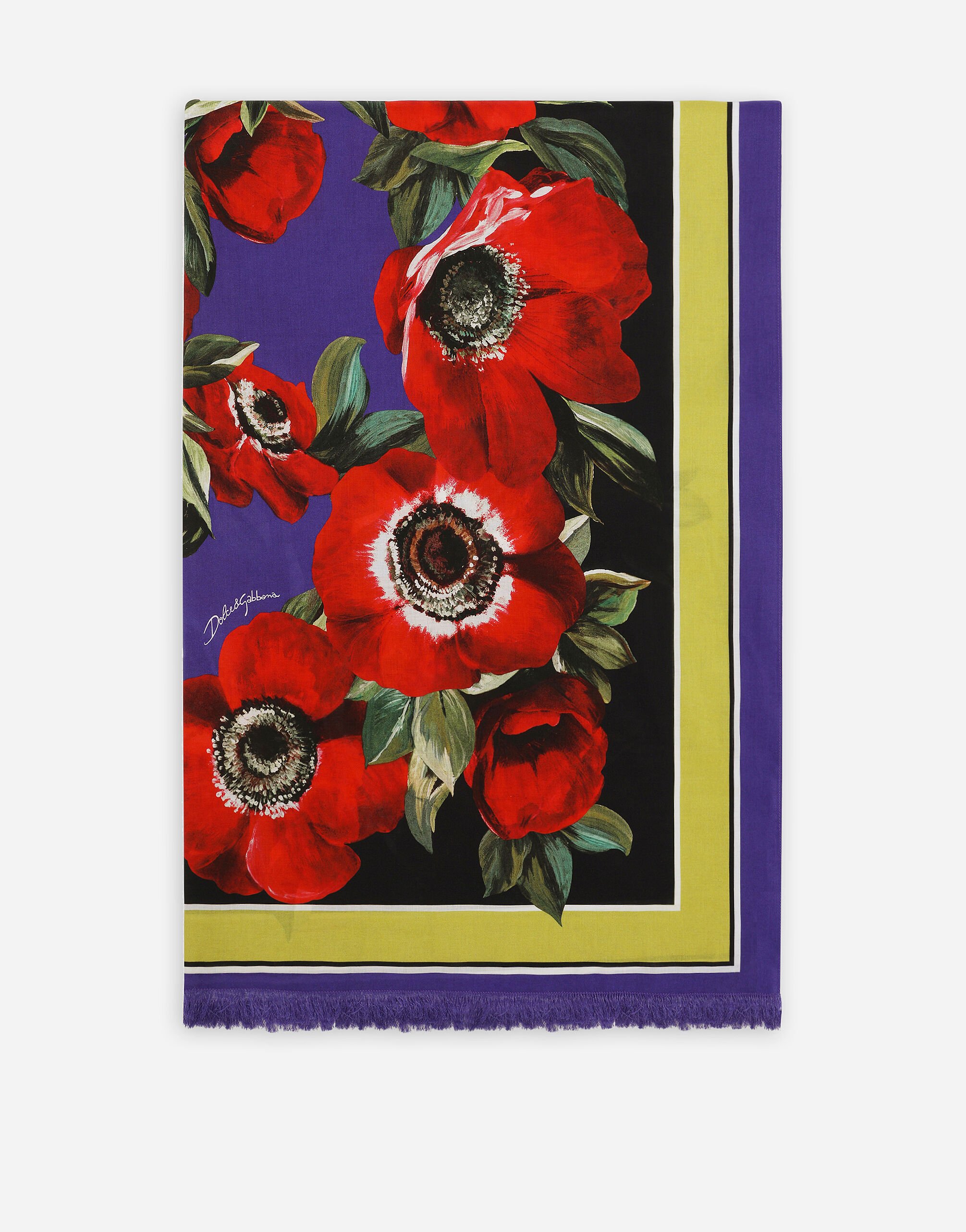 ${brand} Cotton sarong with anemone print (110 x 190) ${colorDescription} ${masterID}