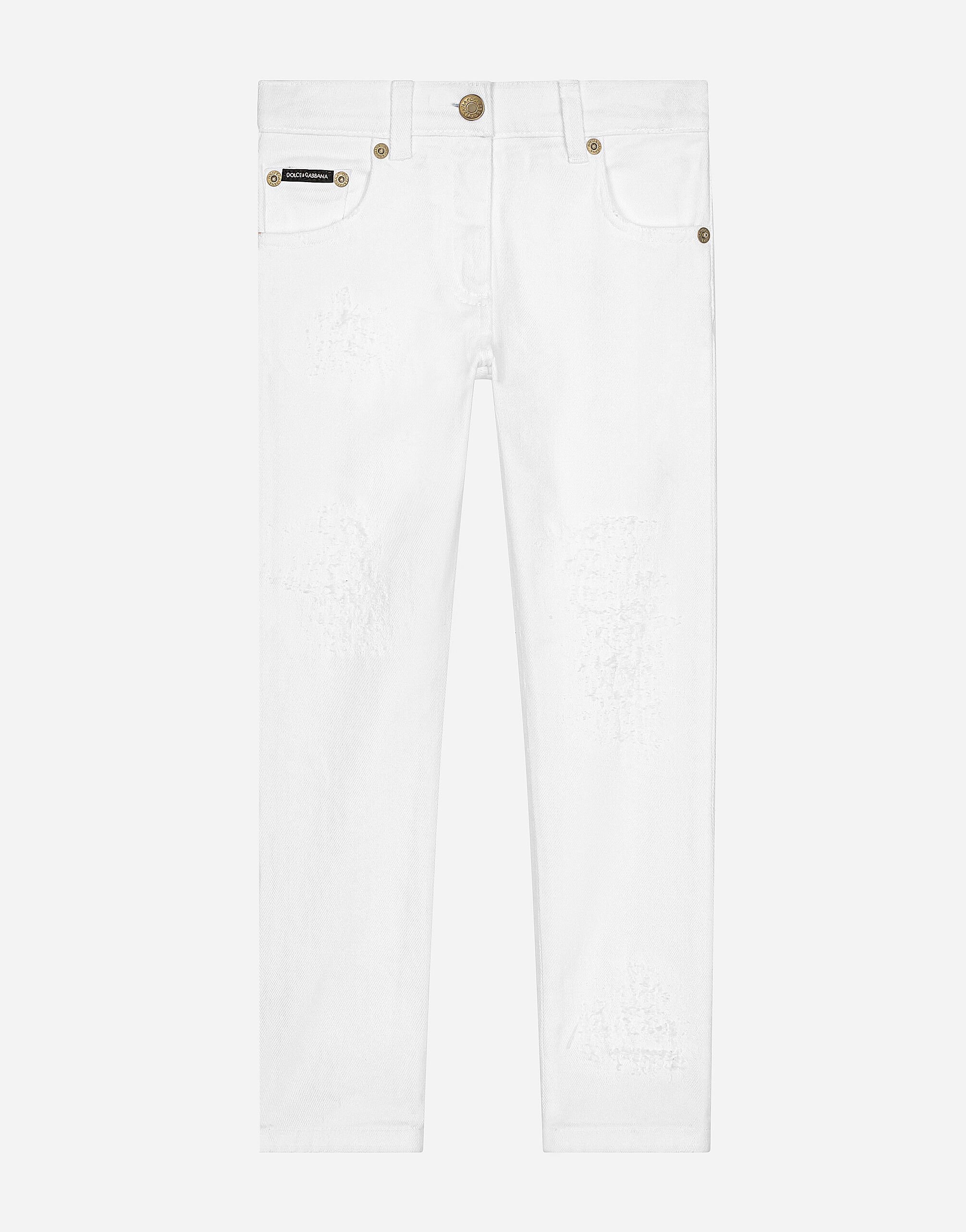 Dolce & Gabbana Jean 5 poches en denim Imprimé L55I27FI5JU