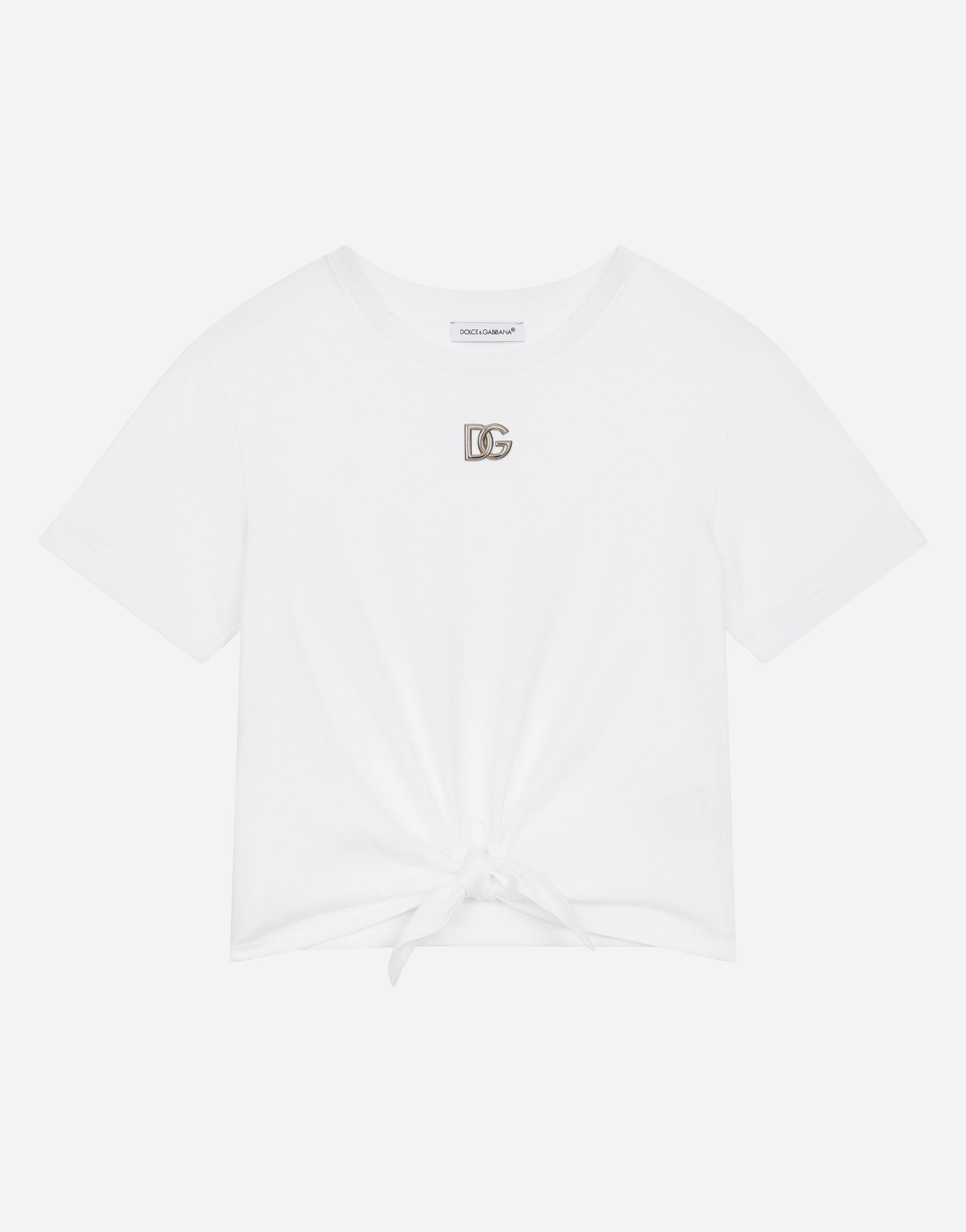 トップスDOLCE&GABANNA Tシャツ　L　白色　イタリア製　ドルチェ&ガッバーナ